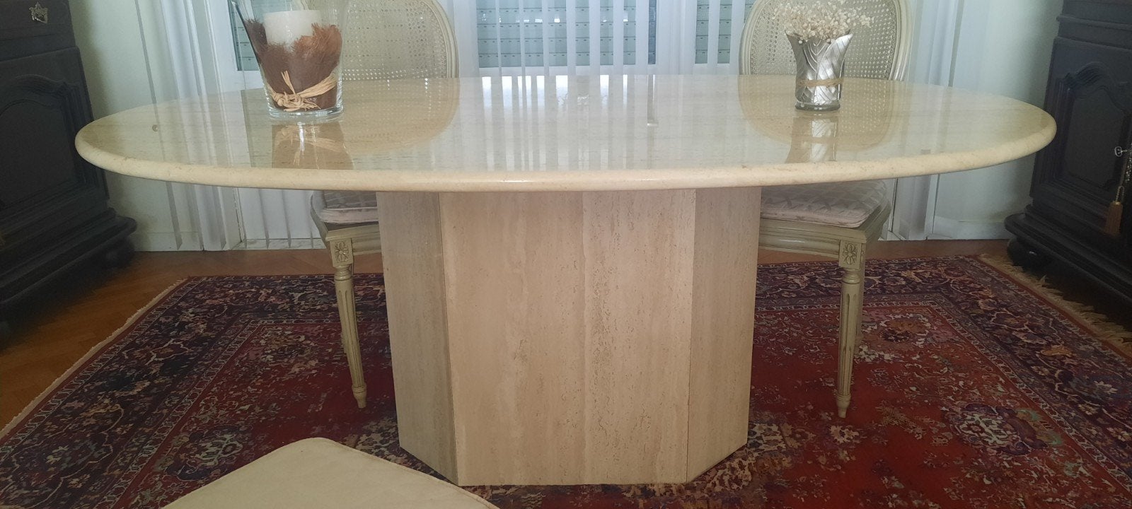 Marmeren tafel 170Lx100Bx70H, Huis en Inrichting, Ophalen, Overige materialen, 75 cm of meer, 150 tot 200 cm