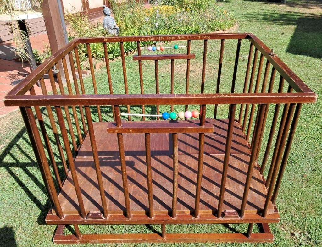 parc en bois pour bébé, Enlèvement, Utilisé, Rectangulaire