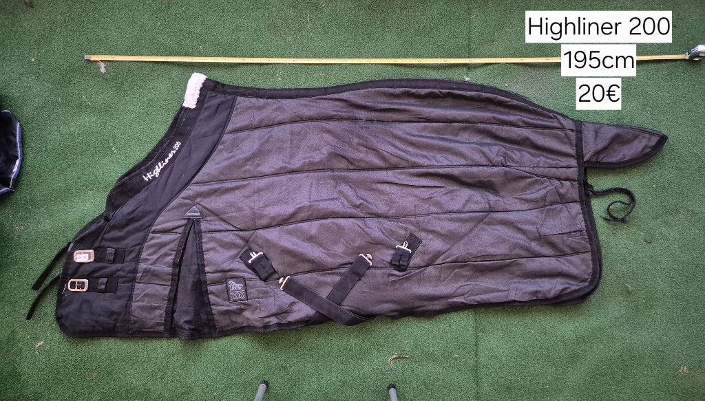 Paardendekens Highliner 200 195cm Geel Brussel Putte, Ophalen of Verzenden, Gebruikt, Geel, BR