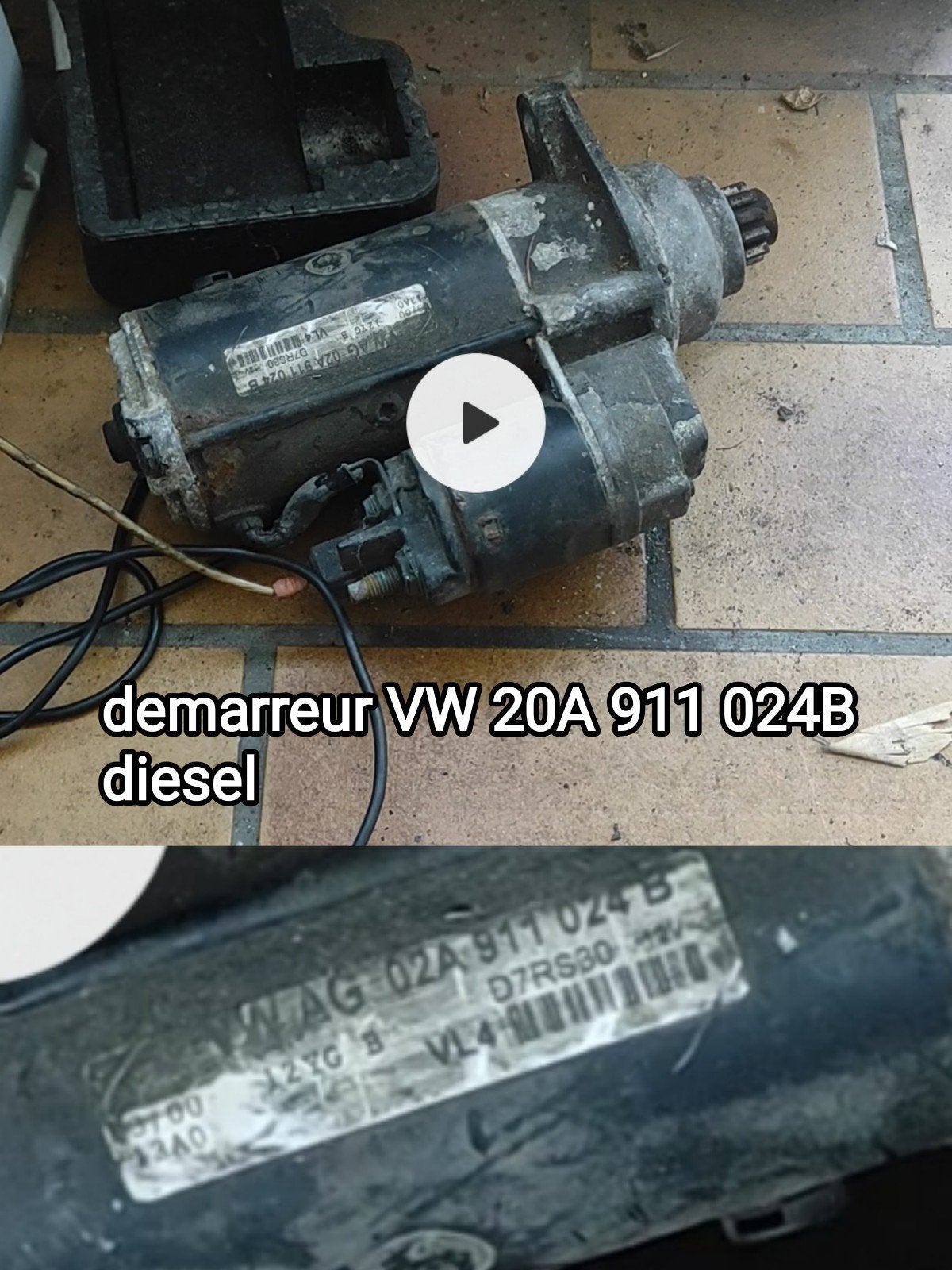 VW démarreur golf 3 golf4 cabriolet TDi, Ophalen