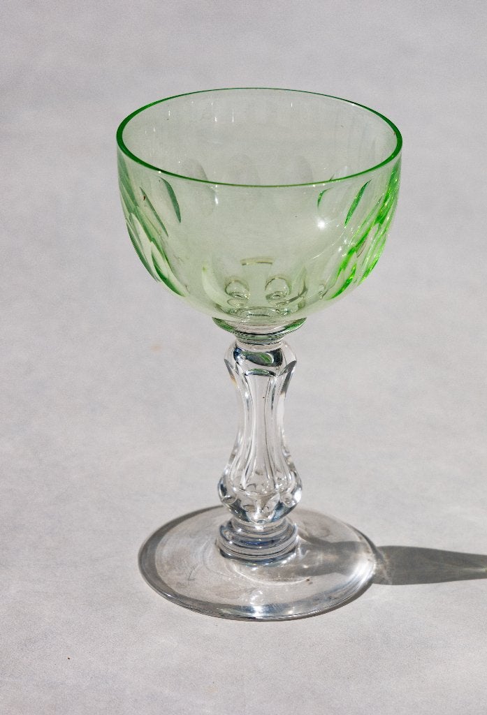 Verres à porto en ouraline Val Saint Lambert art déco, Antiquités & Art, Enlèvement