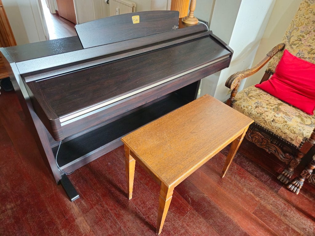 Pianobank • Zitbank voor piano / orgel, Muziek en Instrumenten, Ophalen, Gebruikt, Bruin, Overige typen