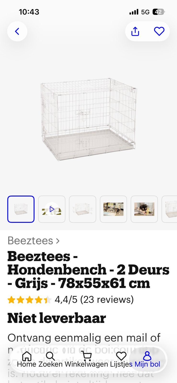 Bench wit, Ophalen, Zo goed als nieuw