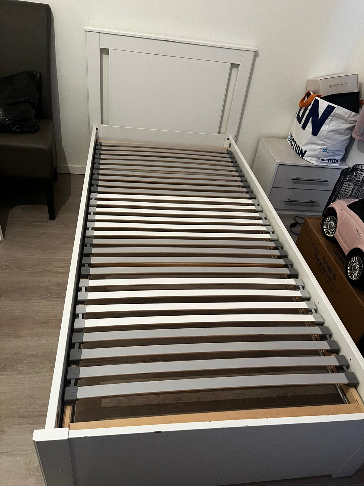 IKEA-bed, Ophalen, Gebruikt, Eenpersoons, Wit