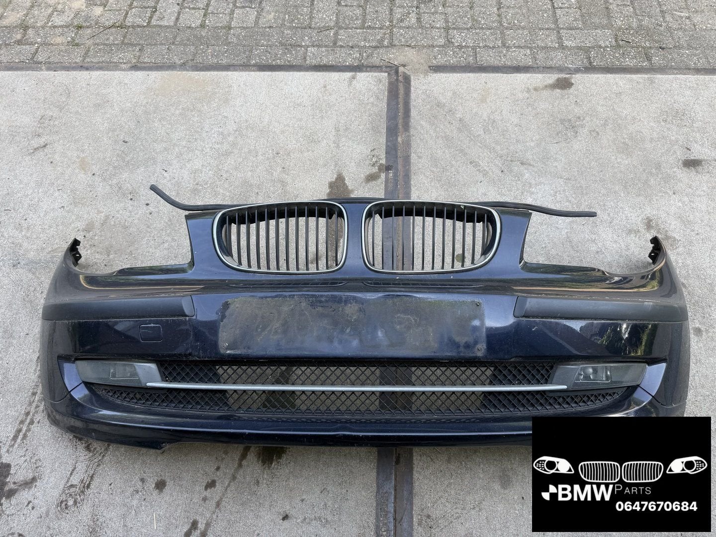 Voorbumper Bmw 1-Serie E81 E87 monaco blauw, -, Origine de la pièce connue, Utilisé, Avant