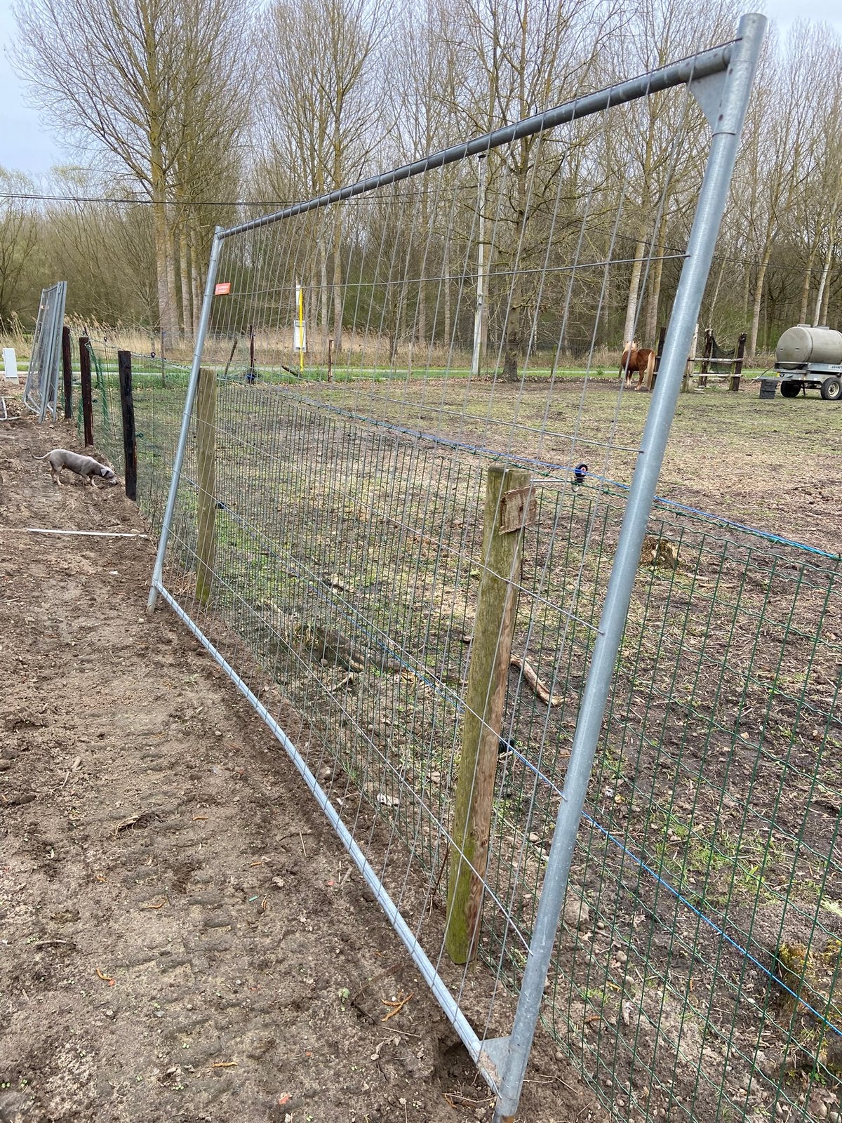 Heras hekken en voeten, Ophalen, Gebruikt, Aluminium