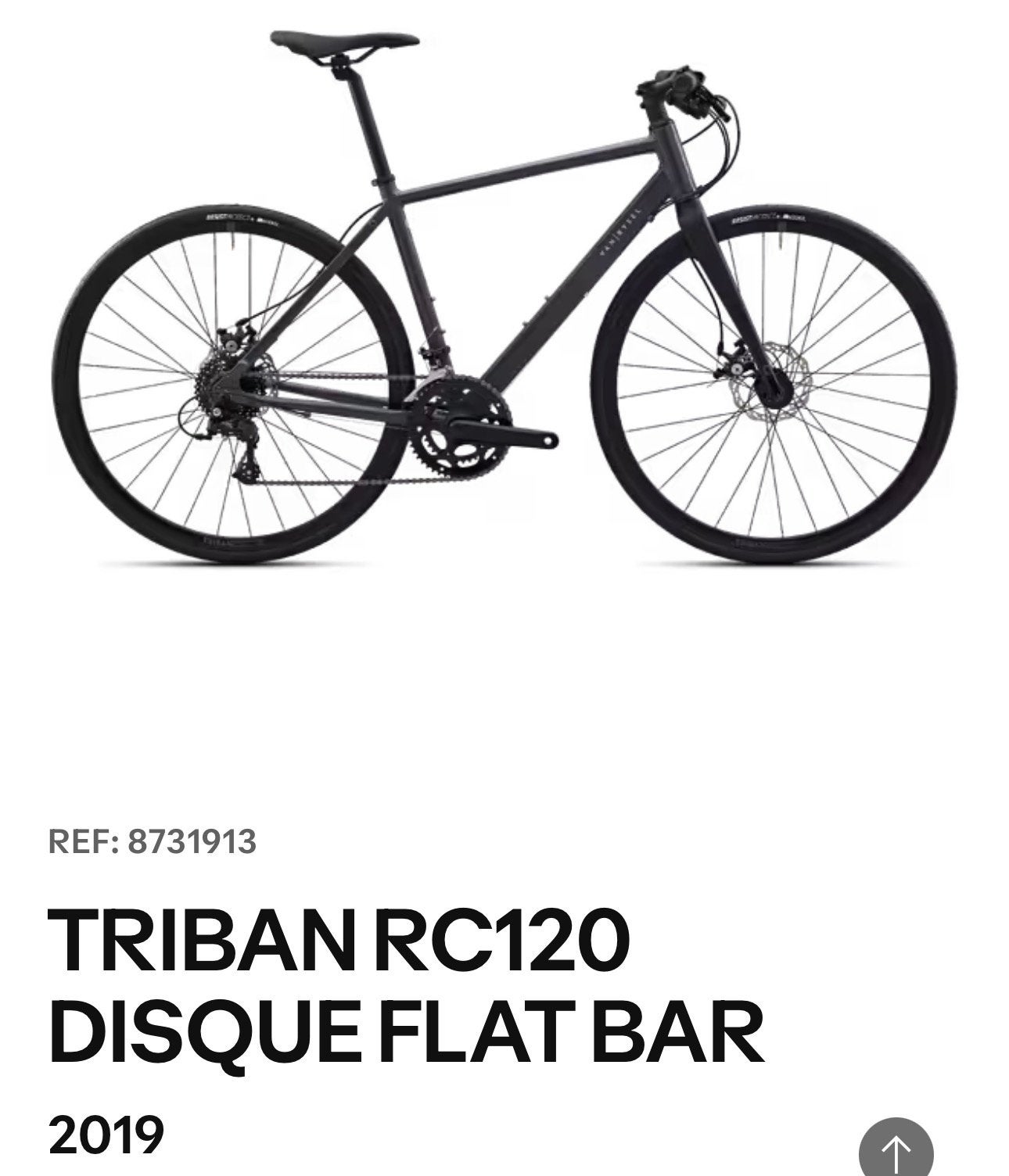 ‍️ Vélo VAN RYSEL TRIBAN 2019 – Gris – Taille S, Enlèvement ou Envoi, Neuf