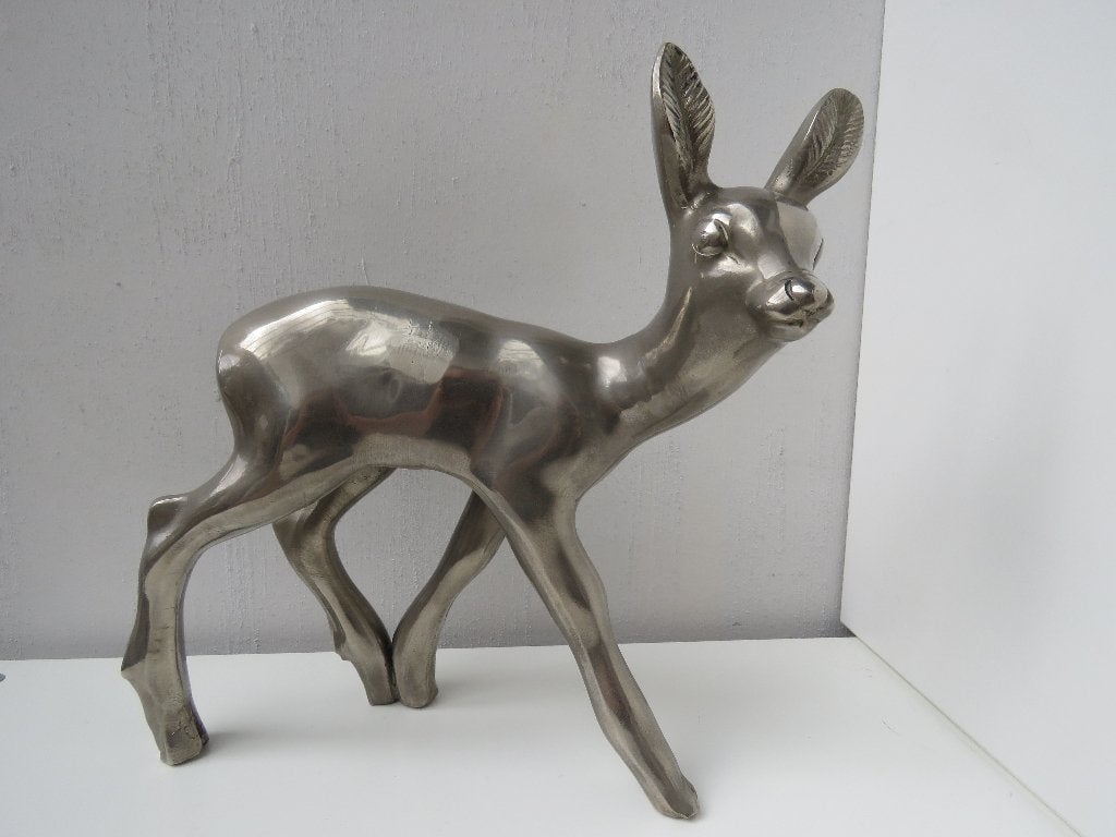 Bambi Deer en métal poli, Enlèvement ou Envoi