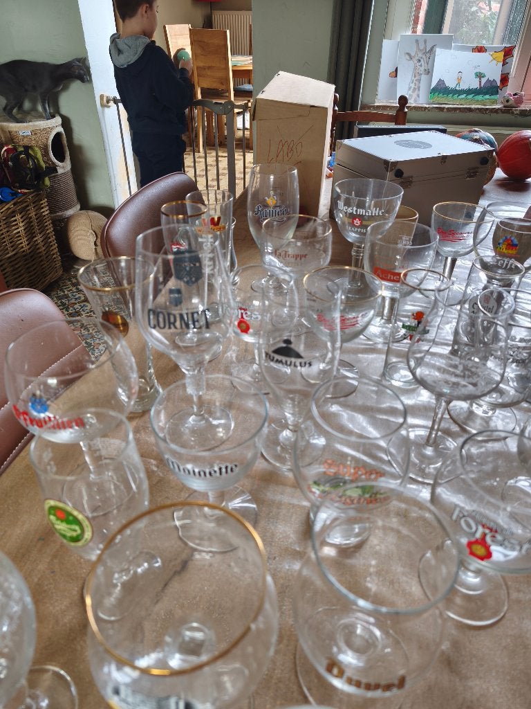 Biereglazen. Verres à bière, Collections, Enlèvement, Utilisé, Verre à bière