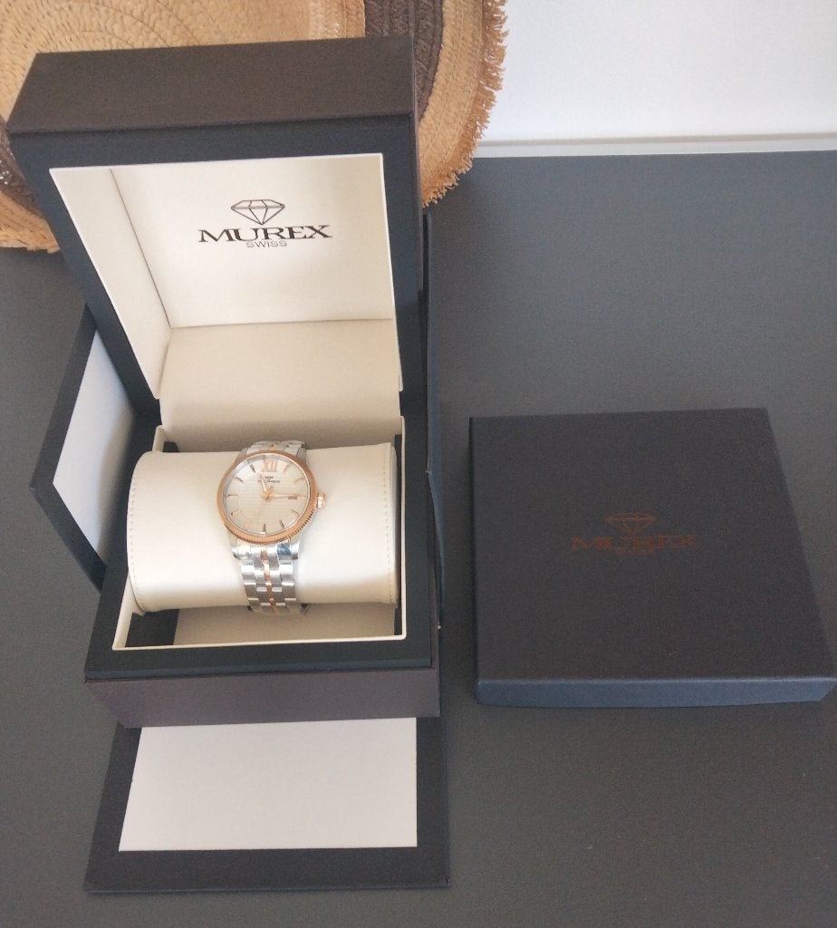 MUREX horloge MUM 543-SR-1 NIEUW, Handtassen en Accessoires, Horloges | Heren, Polshorloge, Nieuw, Goud, Goud