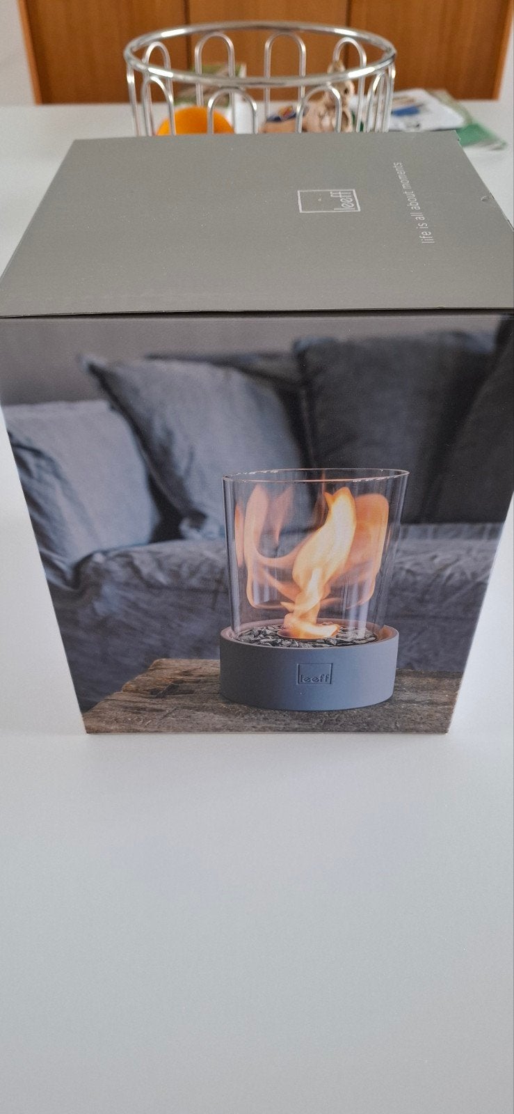 Leeff Fire stone grey - cheminée décorative, Enlèvement, Neuf