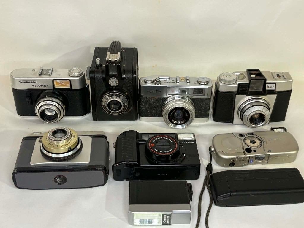 Lot vintage fototoestellen e.a.:, Ophalen, Gebruikt