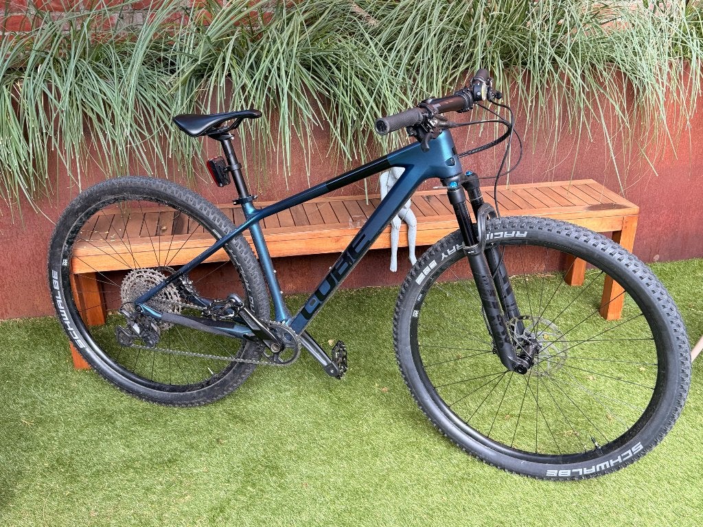 Carbon mountainbike Cube nieuwstaat 2022, Autres marques, Comme neuf, Enlèvement, 53 à 57 cm