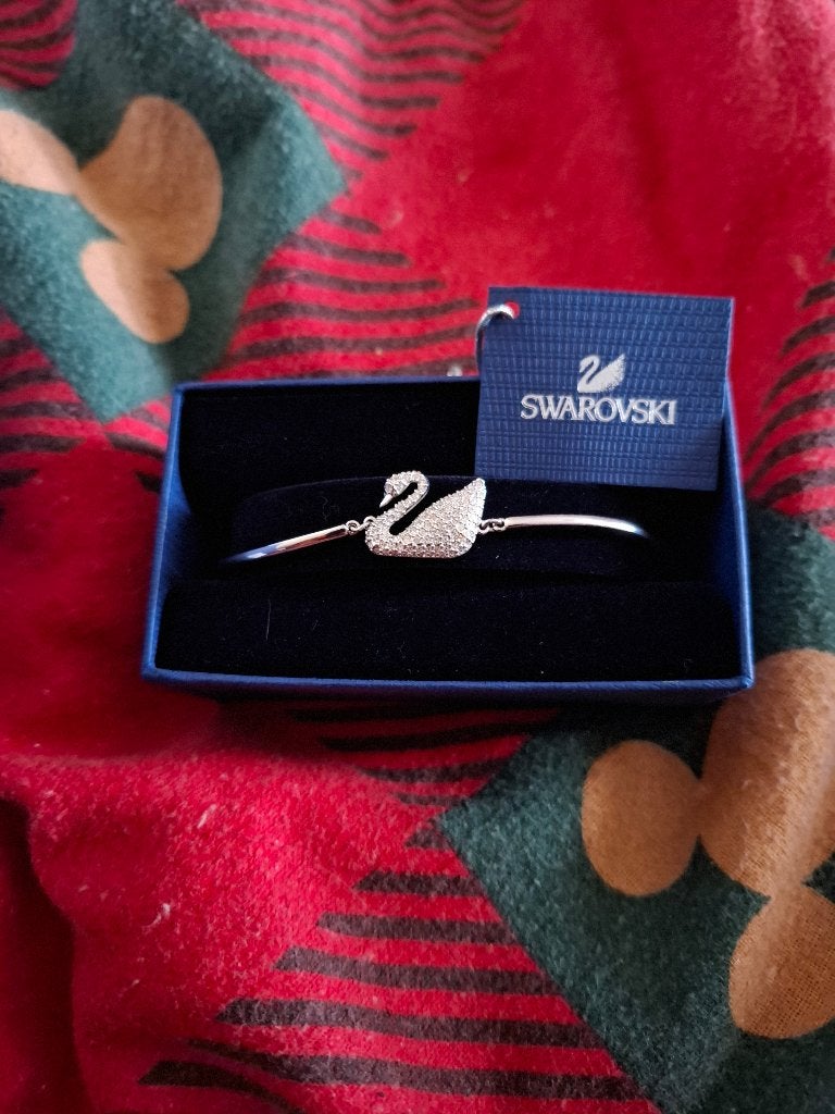 Swarovski armband zwaan, Ophalen, Zo goed als nieuw, Zilver, Zilver