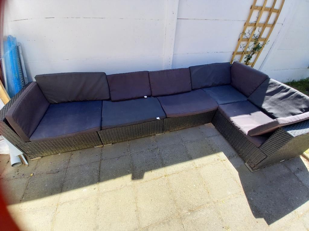 Loungeset gratis, Tuin en Terras, Ophalen, Gebruikt, 6 zitplaatsen, Loungeset