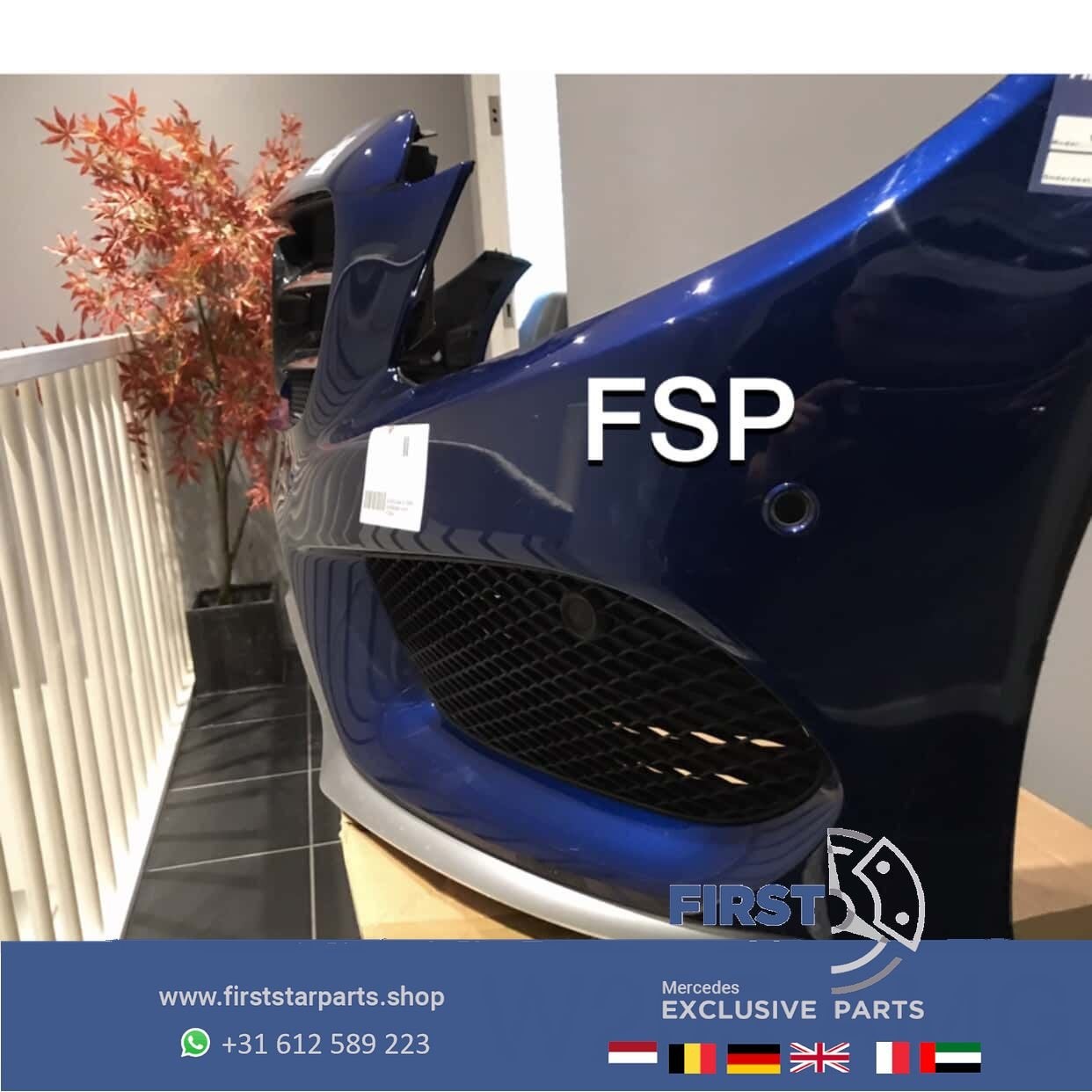 W205 AMG VOORBUMPER Mercedes C Klasse 2014-2019 ORIGINEEL BL, Utilisé, -, Avant, -