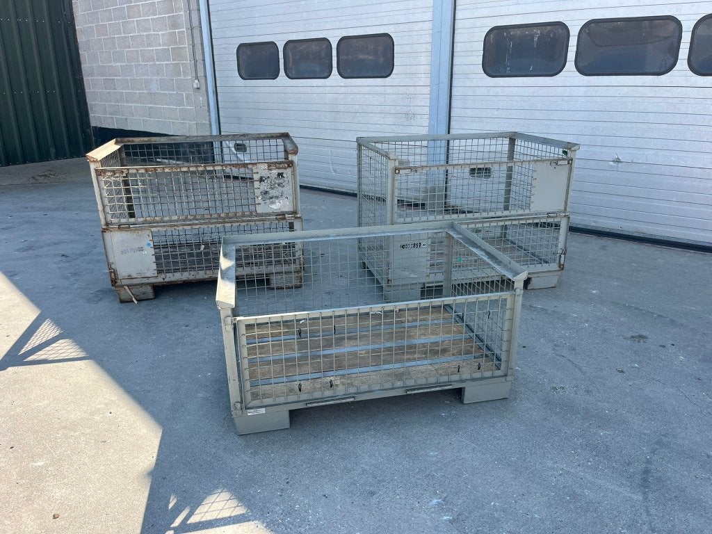 3 gitterboxen stapelbaar, Doe-het-zelf en Bouw, Kratten en Dozen, Gebruikt, 100 cm of meer, 60 cm of meer, Bak of Kist