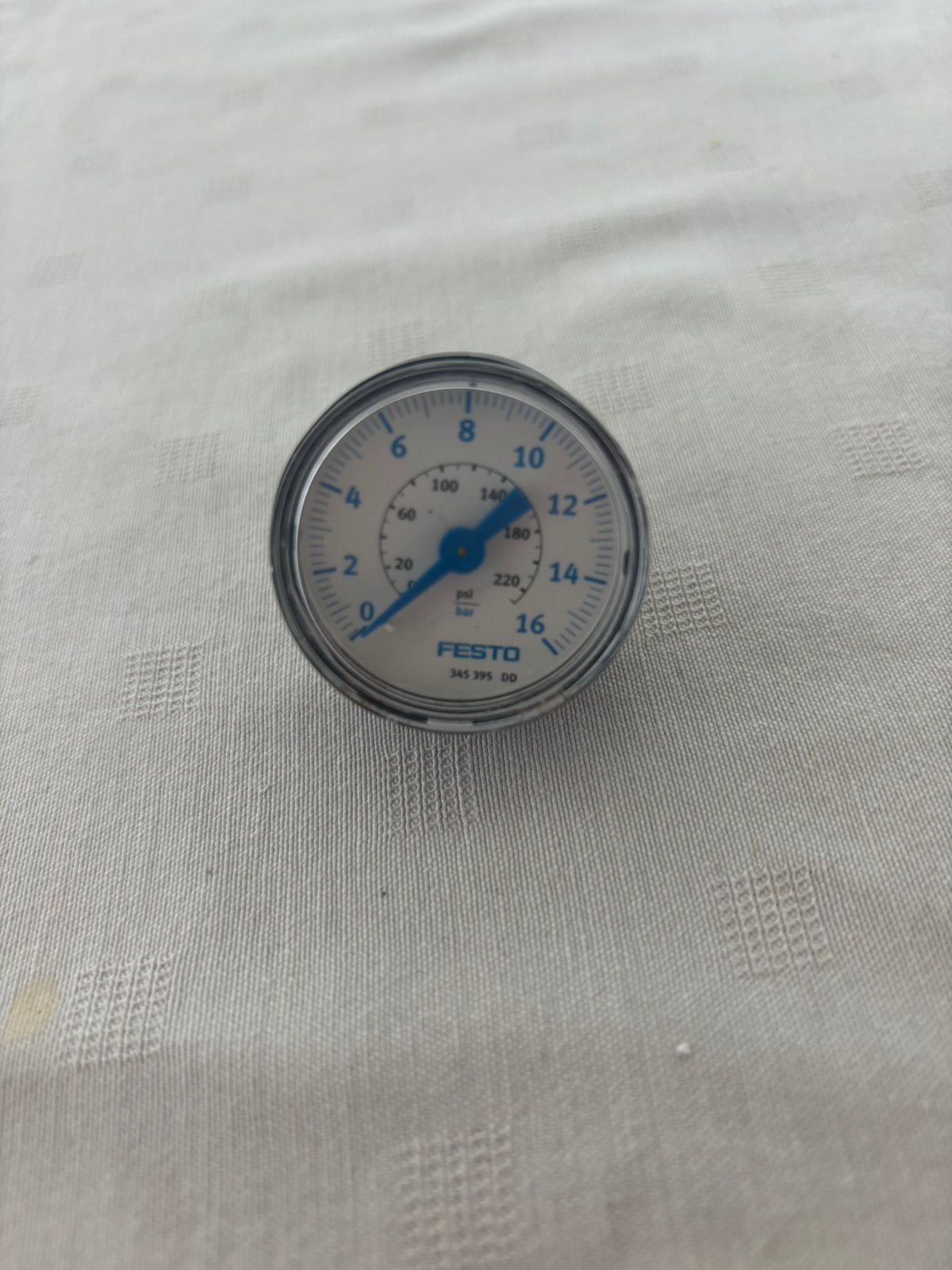 Festo Manometer 0-16 bar – Messing aansluiting, Collections, Pièces de caddie, Enlèvement