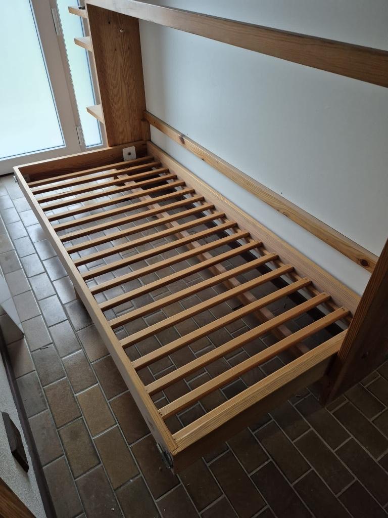 2x houten Bedbodem 90x200cm, Ophalen, 90 cm, Tweepersoons, Zo goed als nieuw