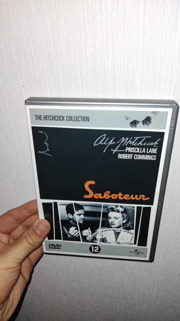 Saboteur d'Alfred Hithcock, Comme neuf, 1940 à 1960, À partir de 12 ans, Action et Aventure