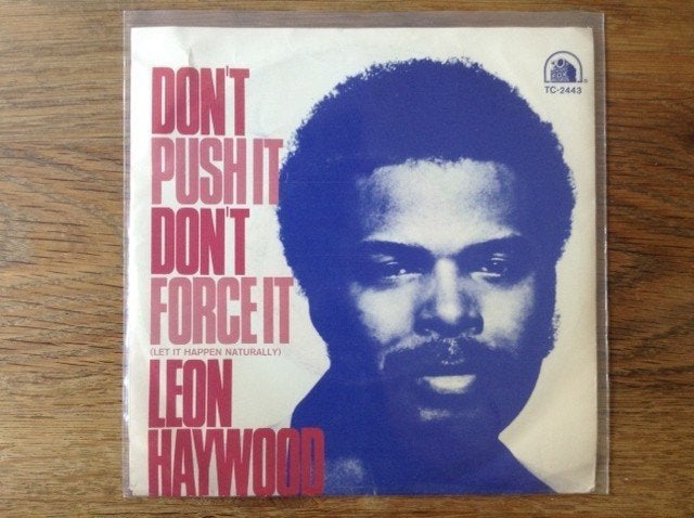 single leon haywood, Cd's en Dvd's, Vinyl Singles, Beschermende buitenhoes, Fotohoes, Originele persing, Single, 1980 - 1989, R&B en Soul