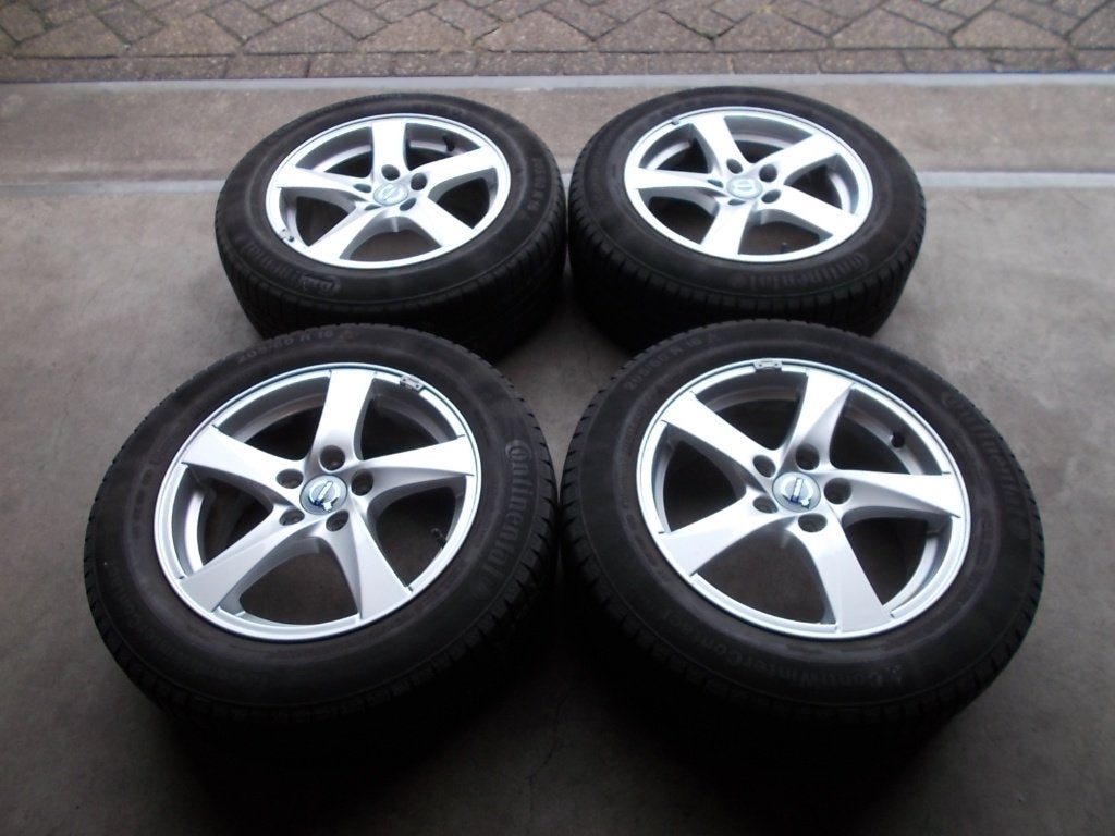 VOLVO V70 S60 S80 V60 HERA VELGEN + WINTERBANDEN 205 65 R16, Ophalen of Verzenden, Zo goed als nieuw