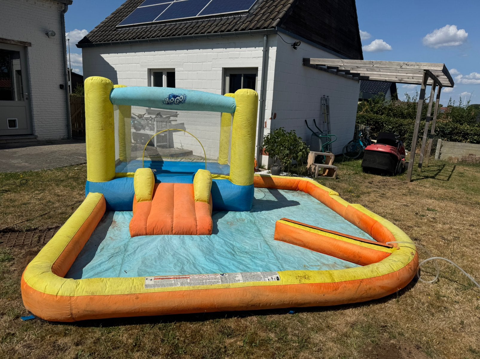 Zwembad en springkasteel, Tuin en Terras, Ophalen, Gebruikt