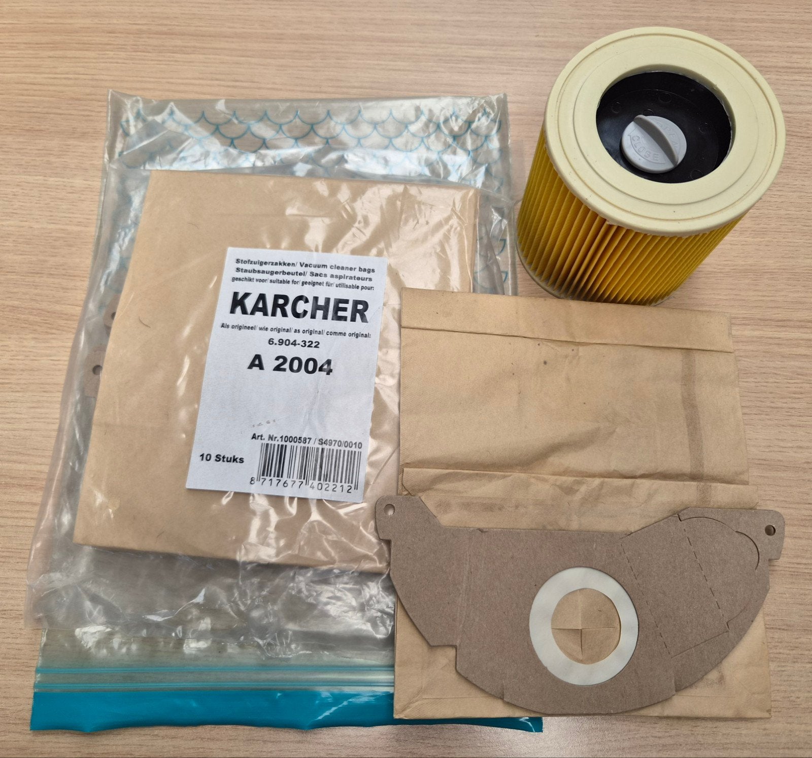 Karcher WD2 stofzakken en filter, Elektronische apparatuur, Stofzuigers, Ophalen of Verzenden