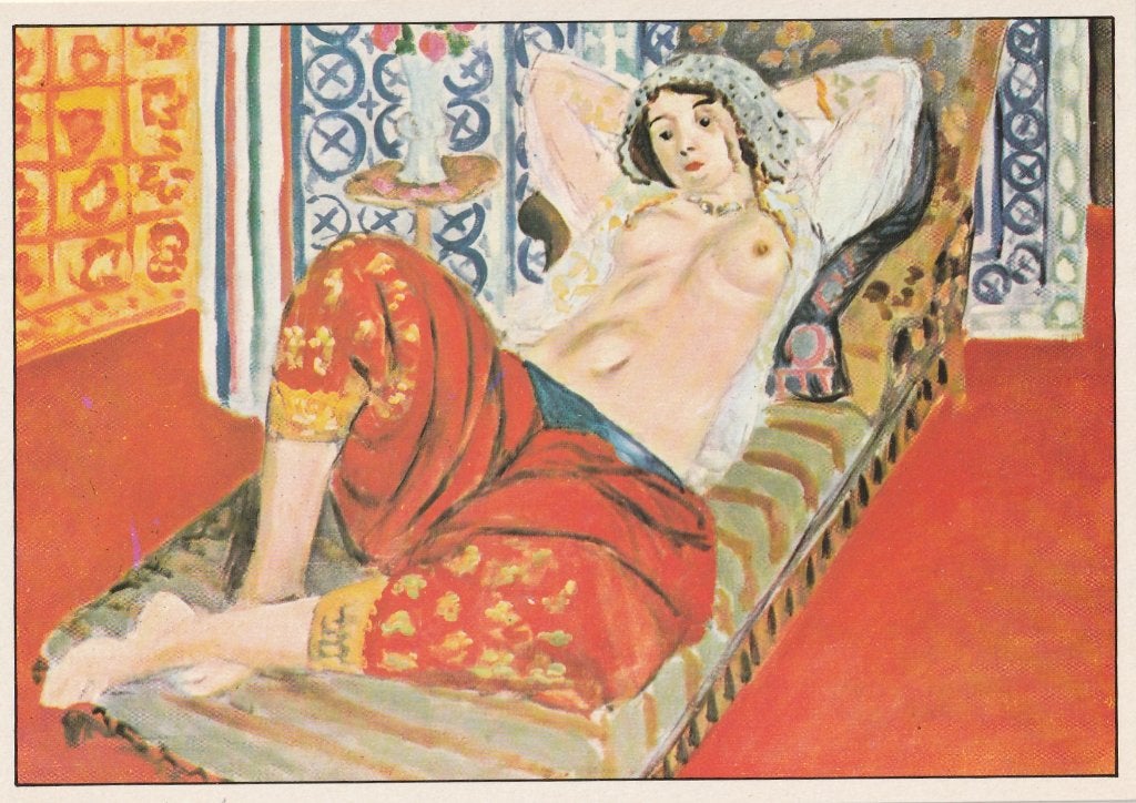MATISSE  HENRI -  Haremvrouw met rode broek, Verzamelen, Postkaarten | Themakaarten, Ophalen of Verzenden, Ongelopen, Overige thema's