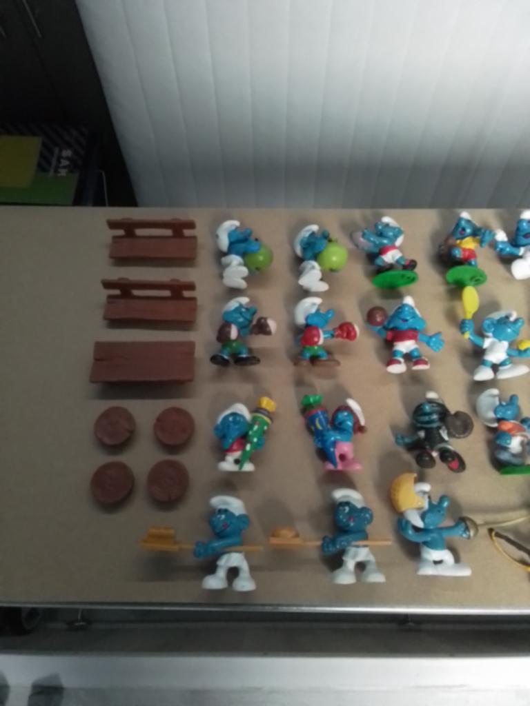 schtroumpfs smurf smurfs ensemble de figurine schleich peyo, Collections, Schtroumpfs, Comme neuf, Poupée, Figurine ou Peluche