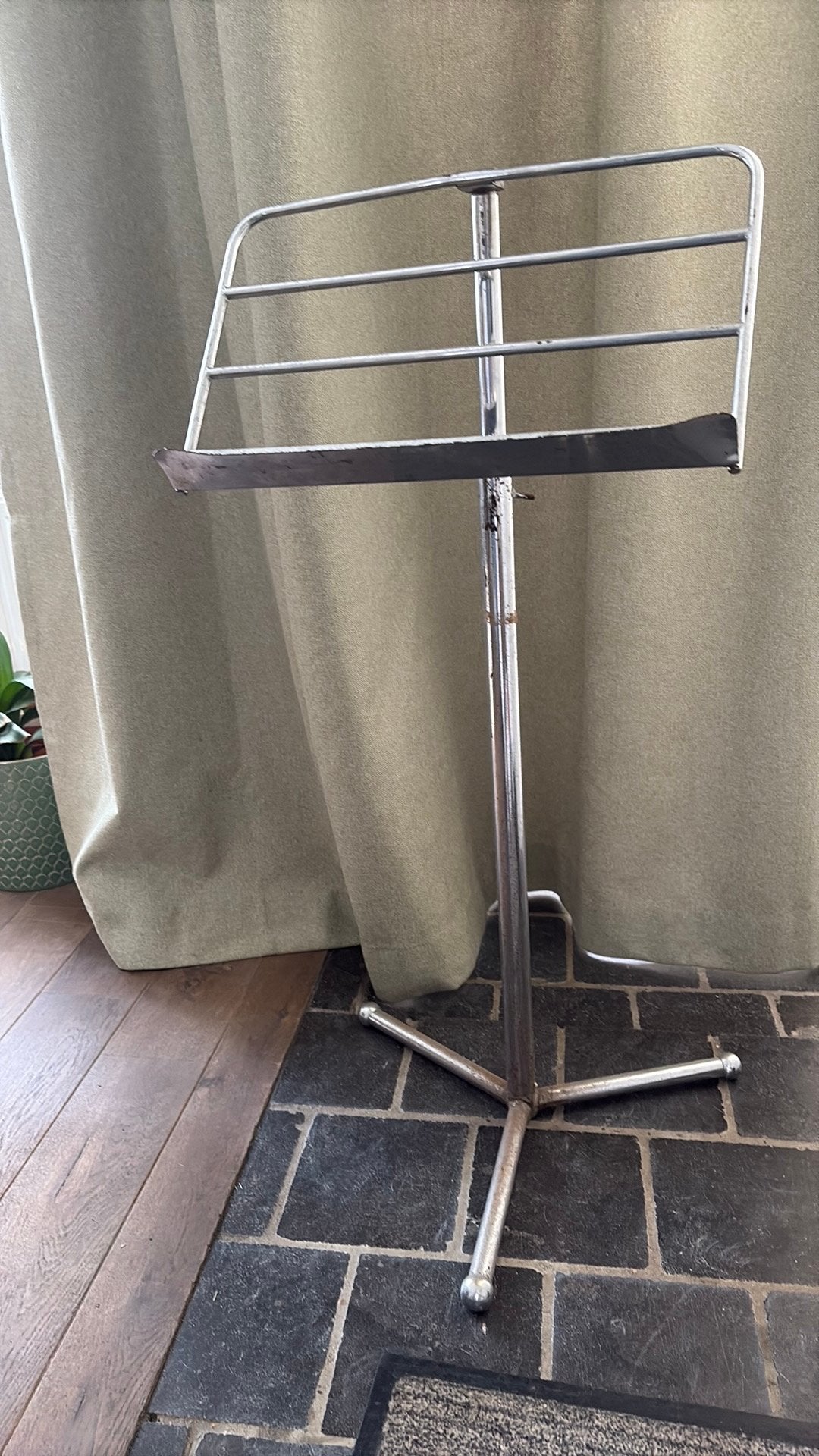Authentieke pupiter jaren 50 art deco, Ophalen, Gebruikt, Muziekstandaard