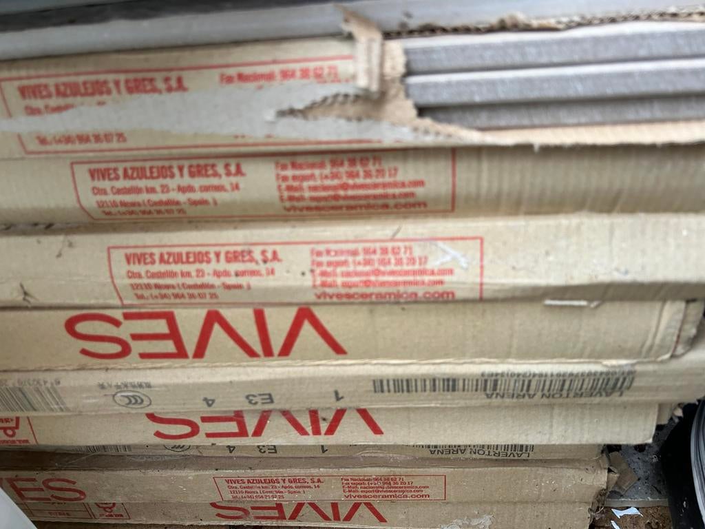 Carrelages beige neuf 60x60 pour 15€/m2, Enlèvement, Neuf