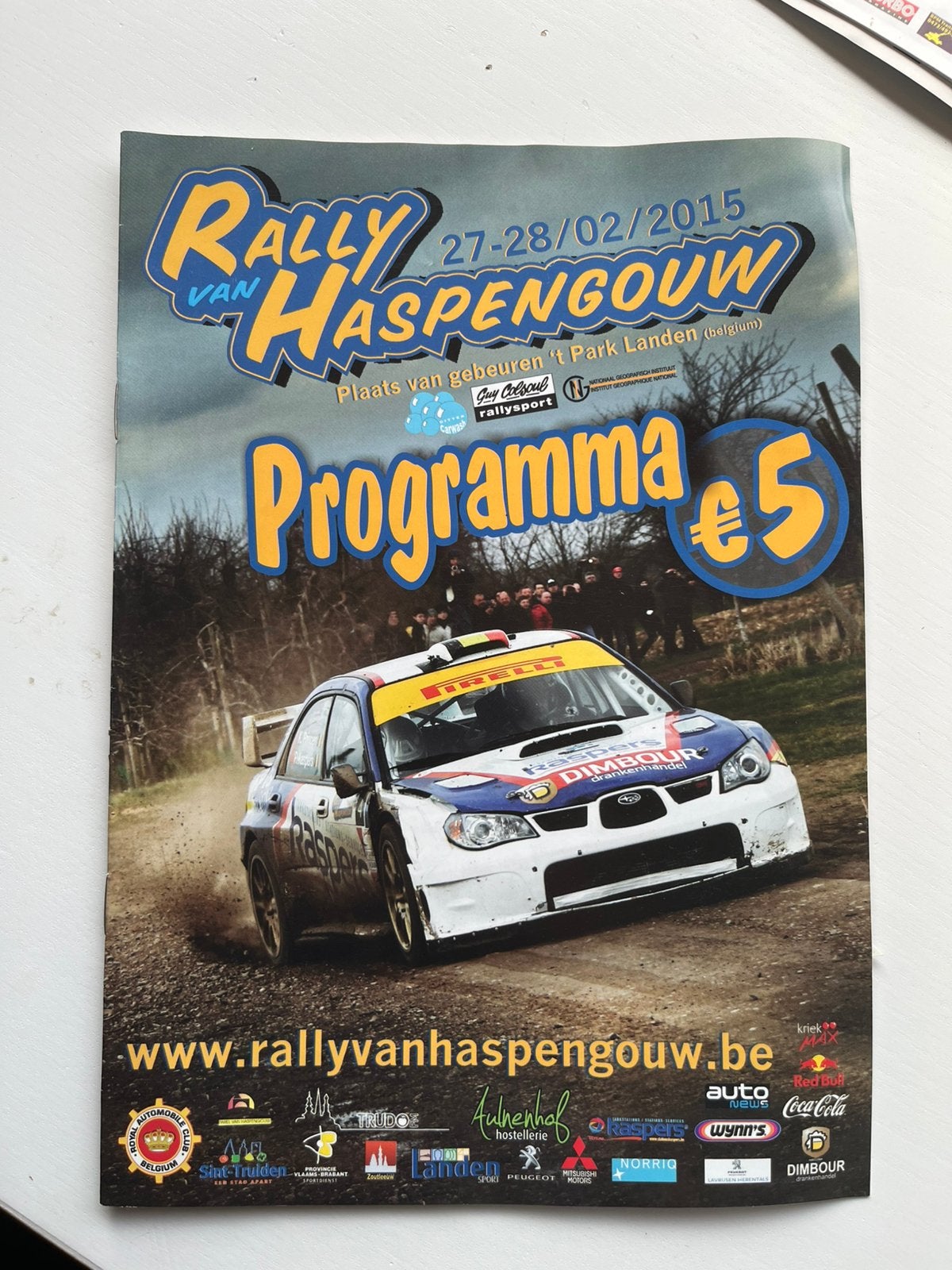 Programma: Rally van Haspengouw 2015, Ophalen of Verzenden, Zo goed als nieuw
