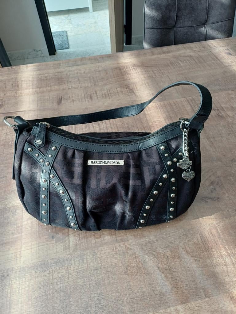 Véritable sac bandoulière Harley Davidson, Bijoux, Sacs & Beauté, Enlèvement, Utilisé, Noir, Sac à bandoulière