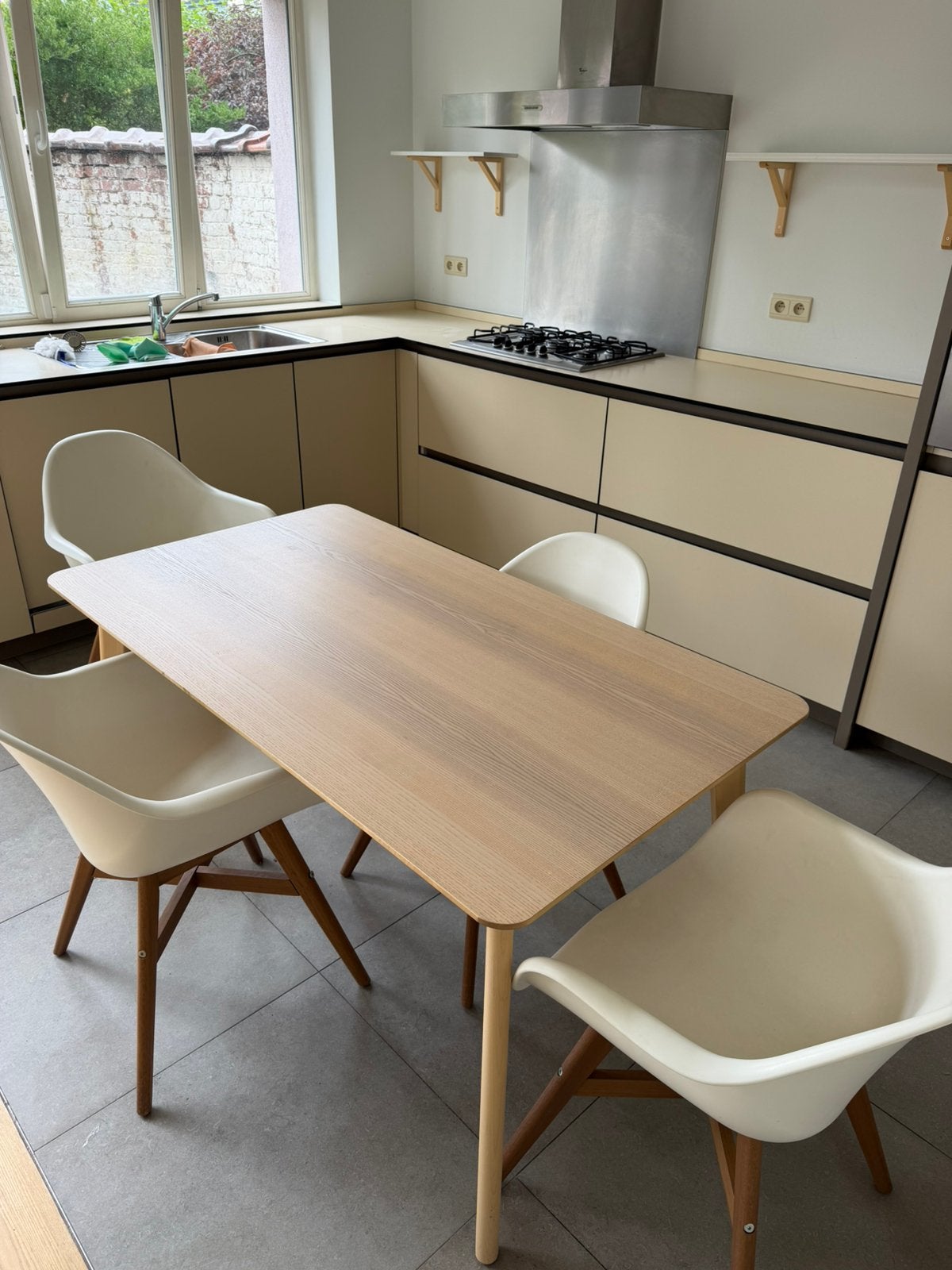 Table de cuisine avec ses chaises, Maison & Meubles, Enlèvement, Comme neuf