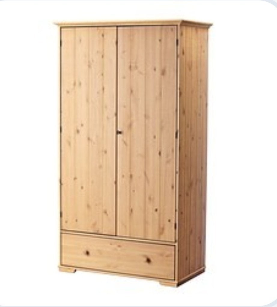Garde-robe Hurdal, Huis en Inrichting, Ophalen, Gebruikt, 100 tot 150 cm, Met lade(s)