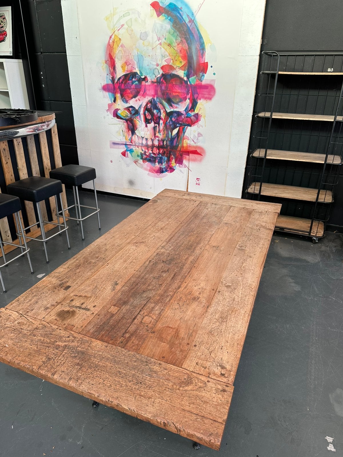 Tafel teak met 4 stoelen, Ophalen of Verzenden, Zo goed als nieuw