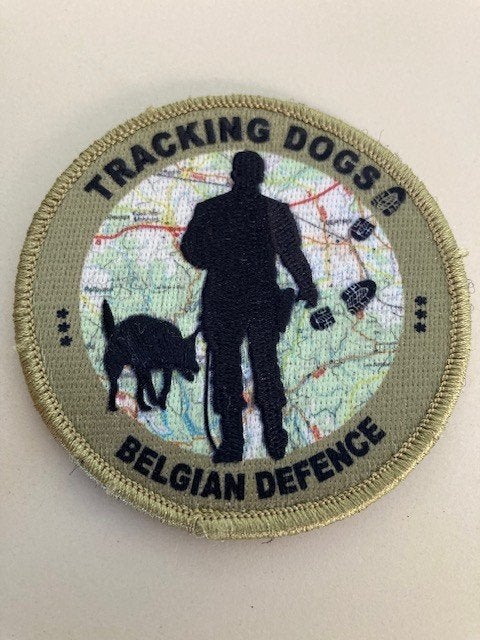 badge Tracking dogs (Belgian Defence), Ophalen of Verzenden, Overige soorten, Embleem of Badge