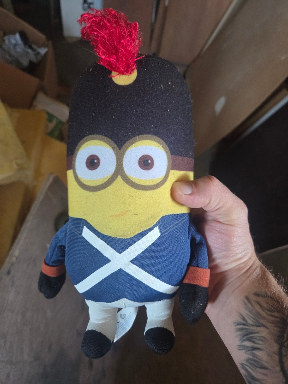 Minion knuffels lees beschrijving, Ophalen