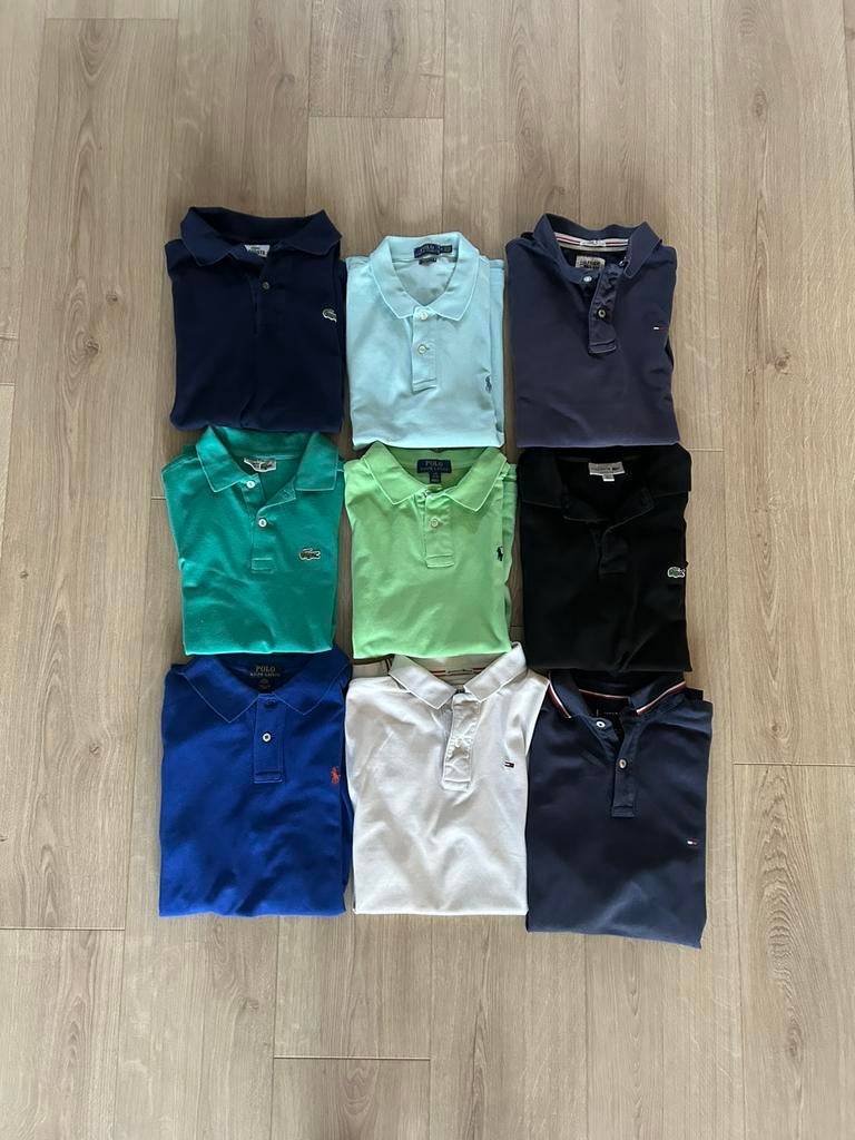 Pakket merk polo’s(Ralph lauren, Tommy hilfinger en Lacoste), Ophalen of Verzenden, Zo goed als nieuw, Maat 46 (S) of kleiner