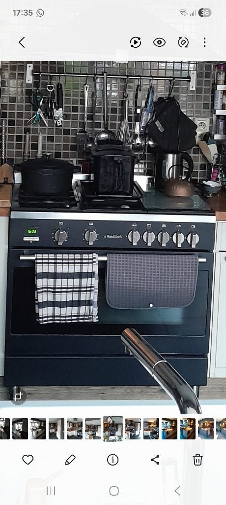 Gasfornuis Fratelli, Ophalen, Gebruikt, Gas, 85 tot 90 cm