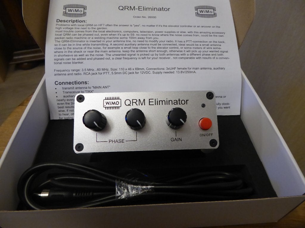 Wimo QRM eliminator, Ophalen of Verzenden, Zo goed als nieuw, Zender en Ontvanger