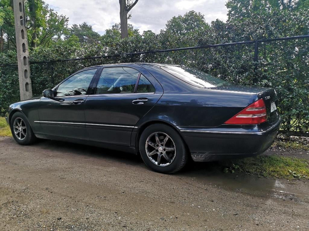 mercedes 320 s, Auto's, Automaat, 4 deurs, Blauw, Leder