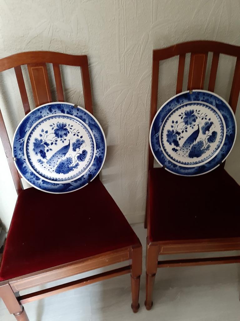 Vintage Royal Copenhagen Fajance bord uit Denemarken 34cm, Ophalen