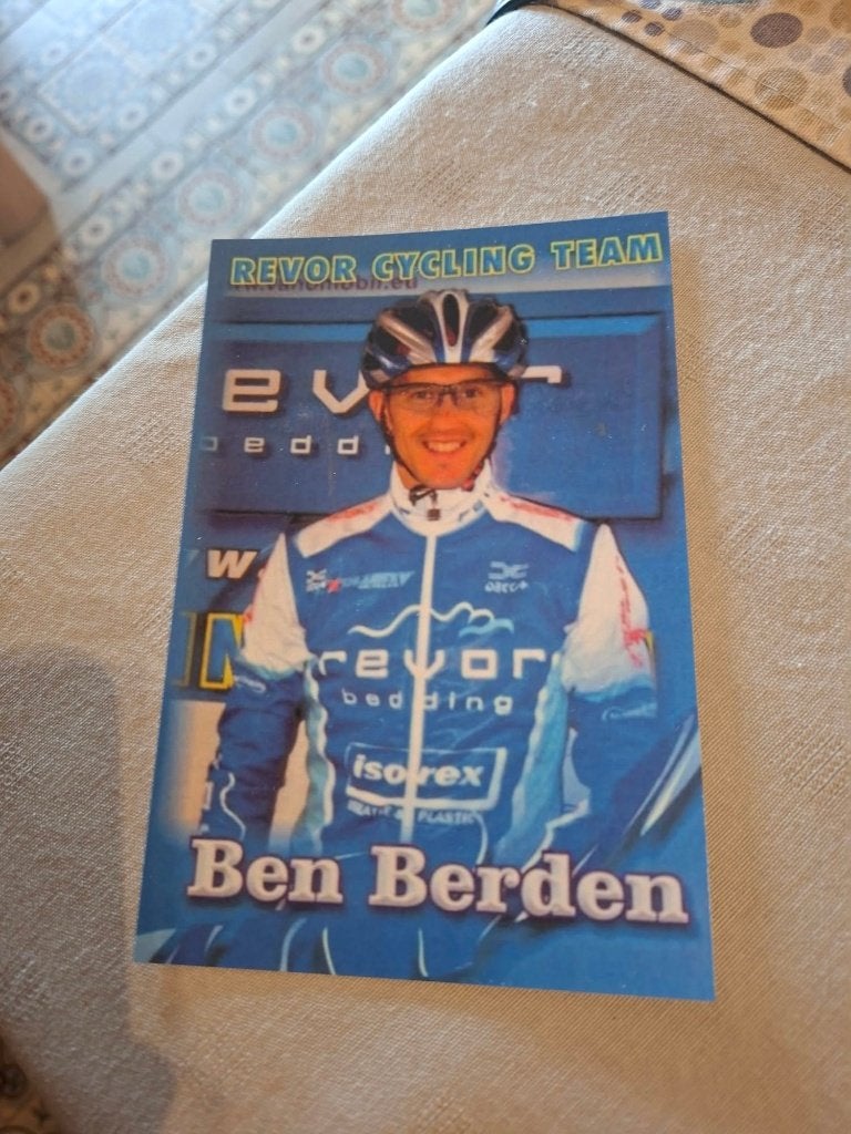 Foto (Repro) Ben Berden / Revor Cycling Team, Ophalen of Verzenden, Zo goed als nieuw, Poster, Plaatje of Sticker
