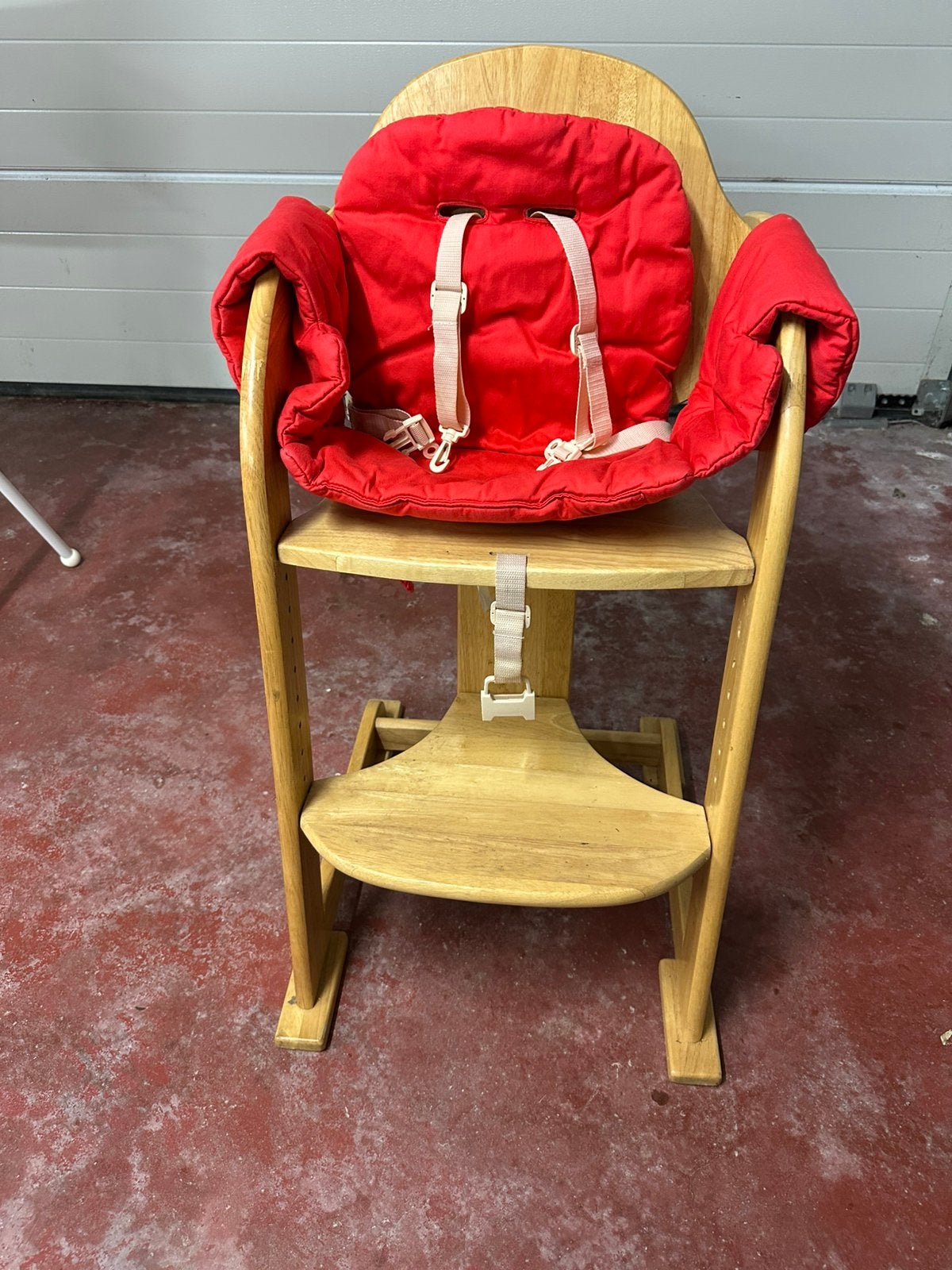 Chaise bébé-enfant évolutive en bois massif, Enlèvement, Comme neuf, Chaise évolutive, Ceinture(s)