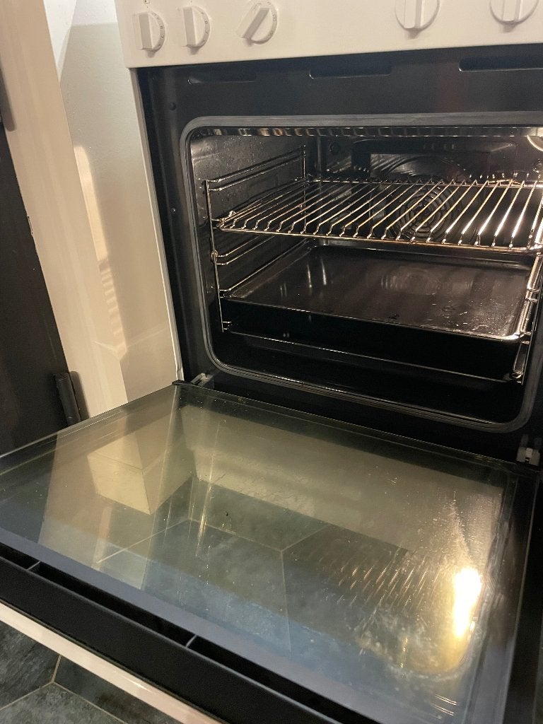 Kookfornuis vitrokeramisch slechts 3 jaar oud, Electroménager, Cuisinières, Classe énergétique A ou plus économe, 85 à 90 cm, 4 zones de cuisson