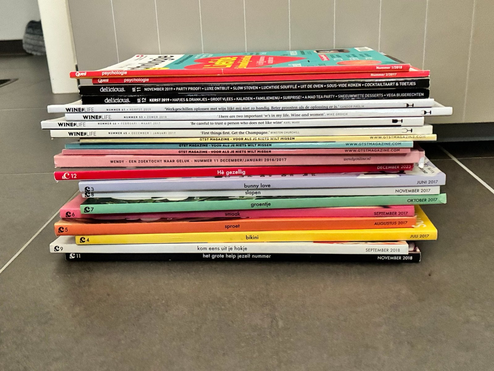 Tijdschriften 21 st &C, wine life, GTST, Quest, Boeken, Tijdschriften en Kranten, Ophalen, Zo goed als nieuw
