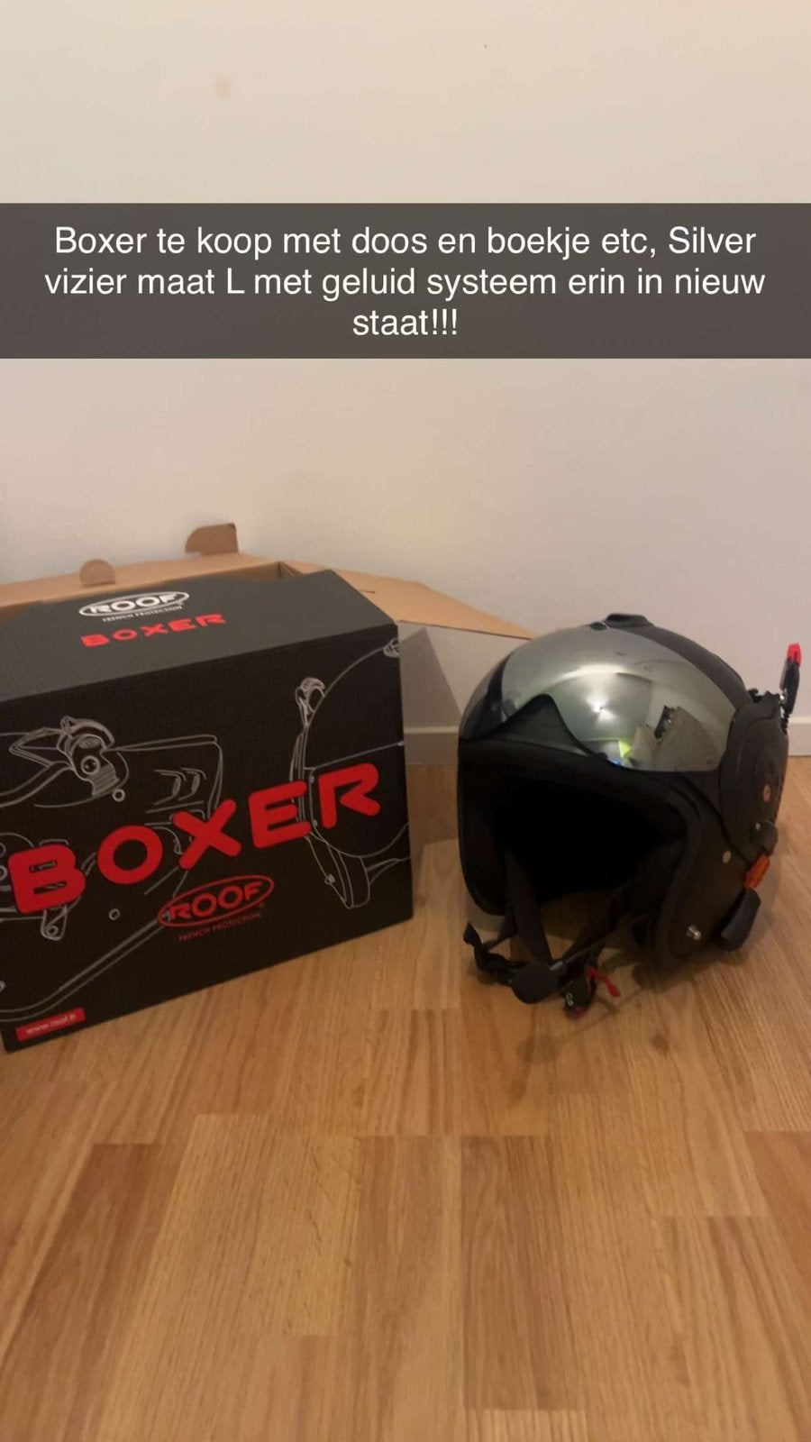 Alfa boxer helm super staat!, Vélos & Vélomoteurs, Casques de cyclomoteur, Enlèvement ou Envoi, Comme neuf