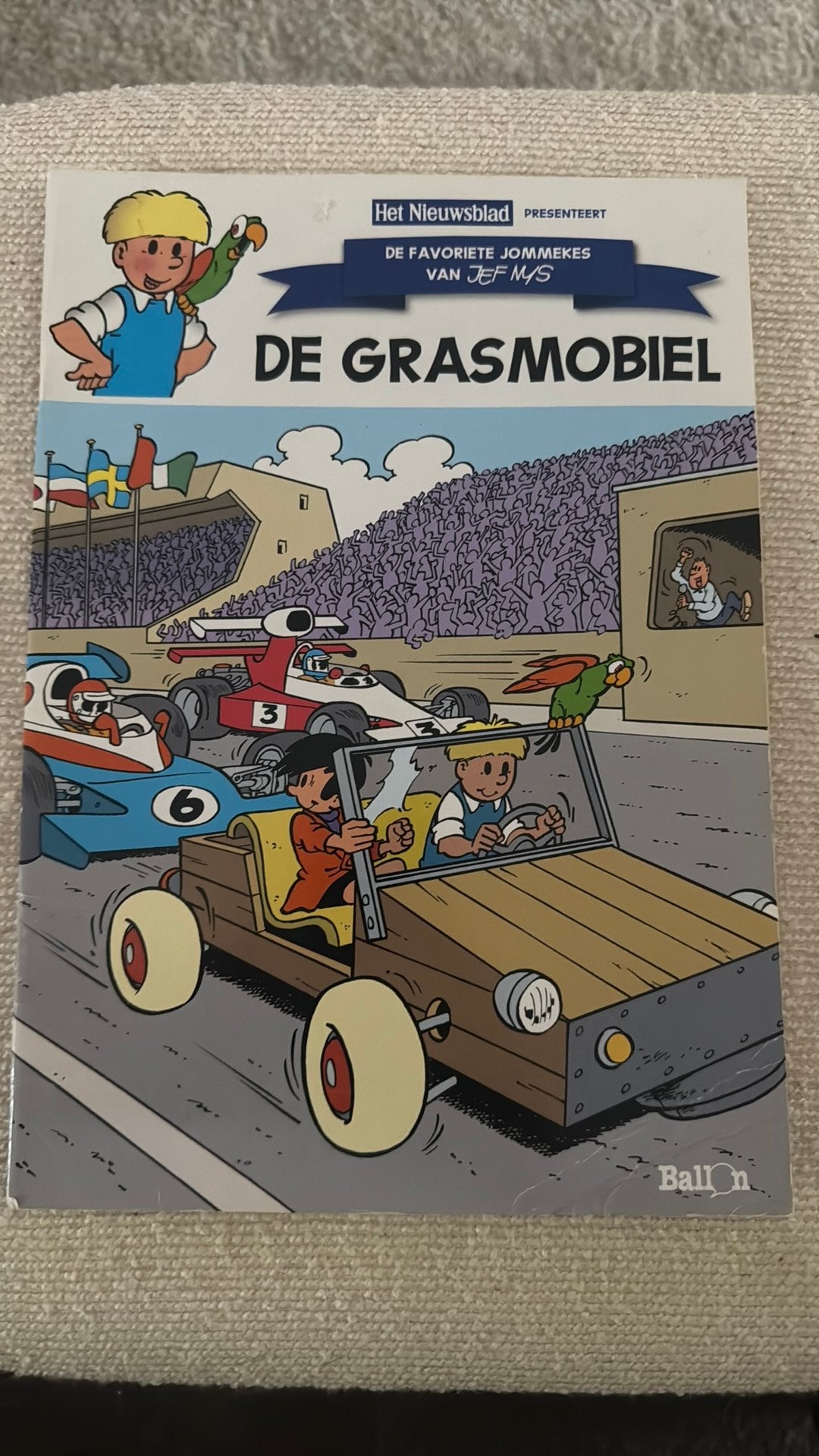 De grasmobiel (nieuwsblad), Boeken, Ophalen